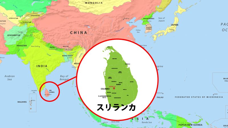 スリランカ地図2